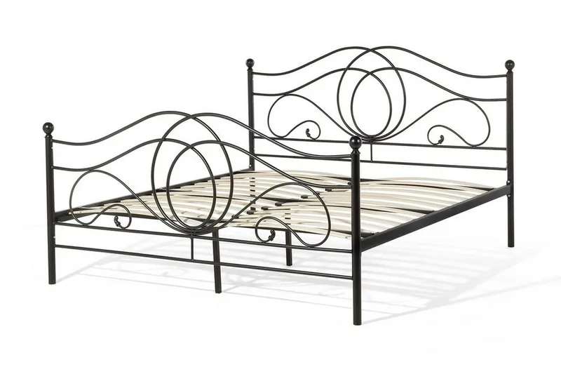 Parivuode Lyra 160x200 cm - Musta - Huonekalut - Sänky - Runkopatjasängyt