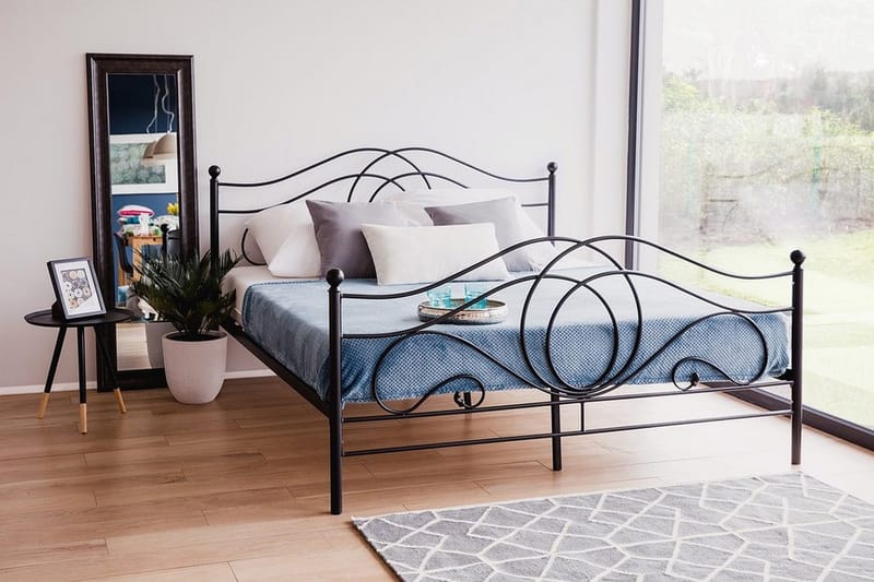 Parivuode Lyra 160x200 cm, Musta