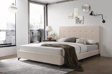 Parivuode Nattaro 140x200 cm - Beige - Huonekalut - Sänky - Sänkykehikot & sängynrungot