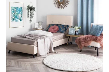 Parivuode Nattaro 90x200 cm - Beige - Huonekalut - Sänky - Sänkykehikot & sängynrungot