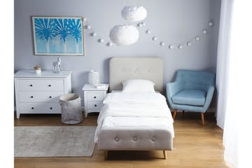 Parivuode Rennes 90x200 cm - Beige - Huonekalut - Sänky - Sänkykehikot & sängynrungot