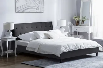 Parivuode Saverne 180x200 cm - Harmaa - Huonekalut - Sänky - Sänkykehikot & sängynrungot