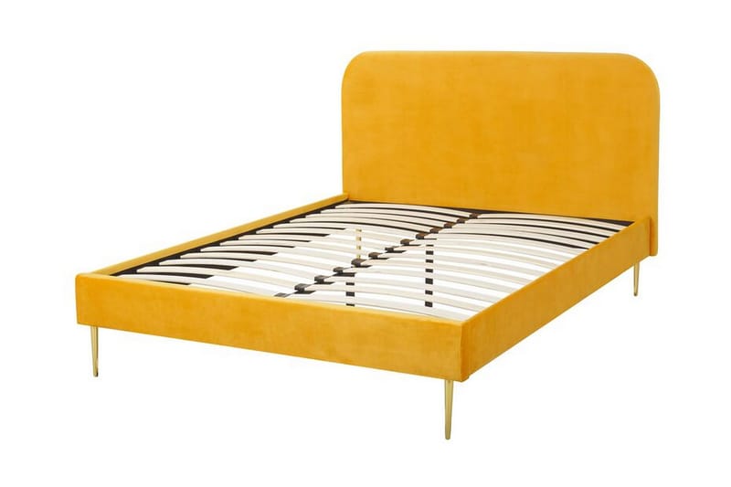 Parivuode Villeuif 140x200 cm - Keltainen - Huonekalut - Sänky - Runkopatjasängyt