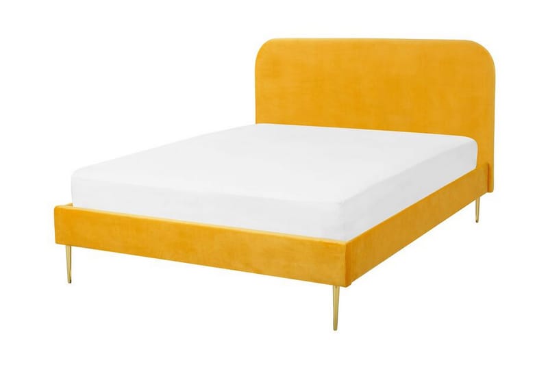 Parivuode Villeuif 140x200 cm - Keltainen - Huonekalut - Sänky - Runkopatjasängyt
