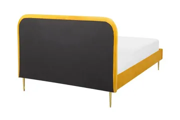 Parivuode Villeuif 140x200 cm - Keltainen - Huonekalut - Sänky - Sänkykehikot & sängynrungot