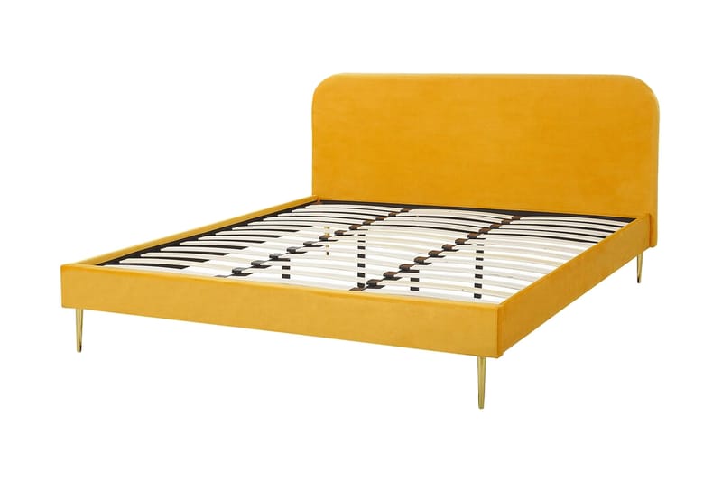 Parivuode Villeuif 180x200 cm - Keltainen - Huonekalut - Sänky - Runkopatjasängyt