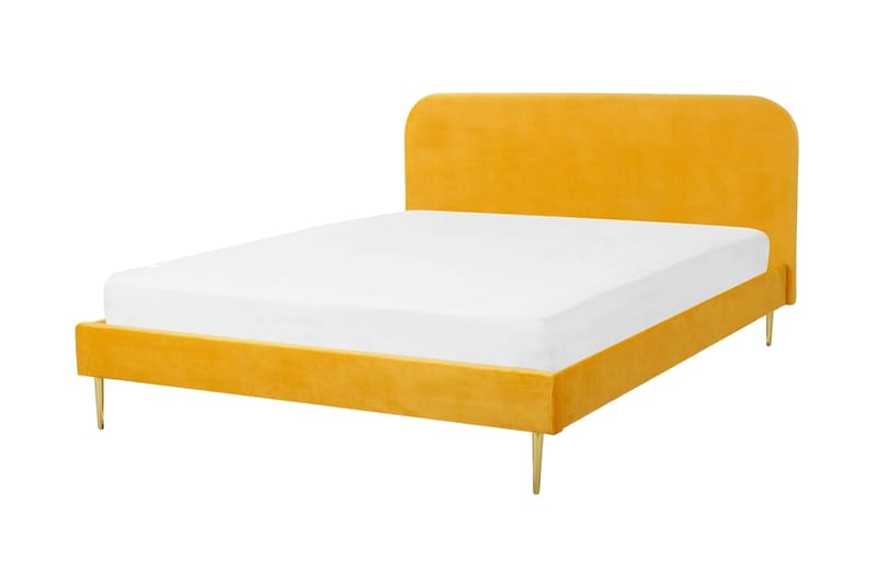Parivuode Villeuif 180x200 cm - Keltainen - Huonekalut - Sänky - Runkopatjasängyt