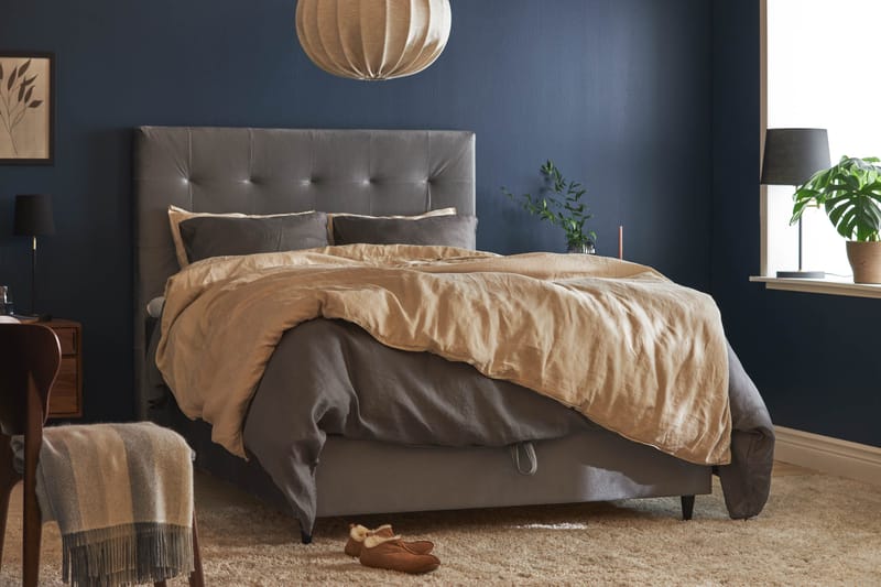 Pigge Extra Sänkypaketti Runkosänky 90x200 - Harmaa - Huonekalut - Sänky - Yhden hengen sängyt