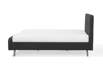Rennes sängynrunko 140x200 cm pellavaa sängynpäädyllä - Antrasiitti - Huonekalut - Sänky - Sänkykehikot & sängynrungot