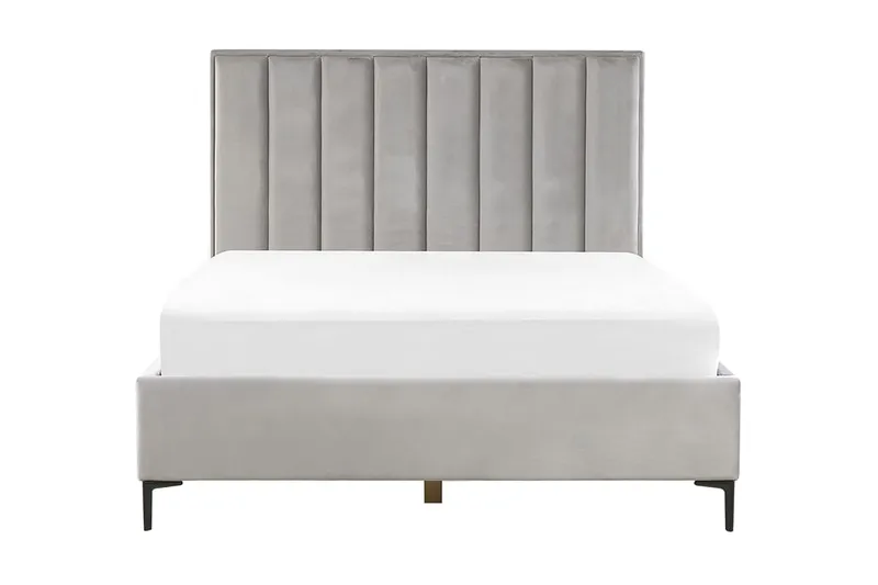 Runkosänky Barbonne 160x200 cm säilytystila, Sametti/Harmaa