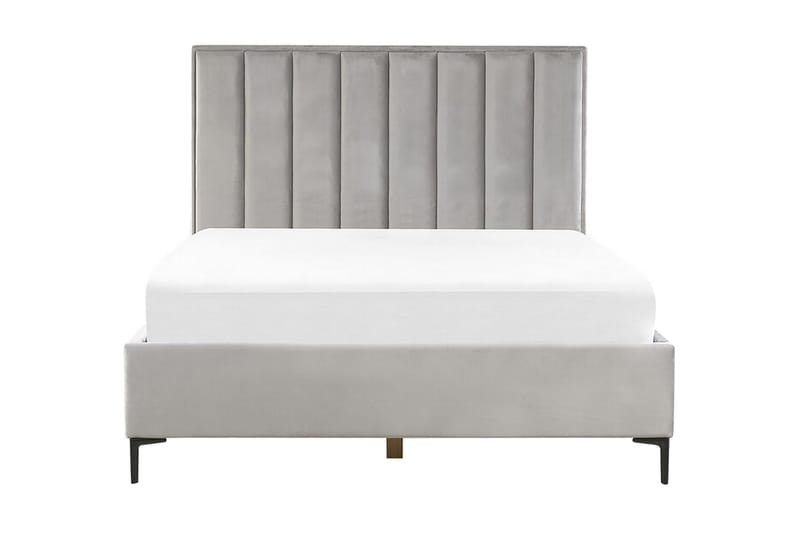 Runkosänky Barbonne 160x200 cm säilytystila, Sametti/Harmaa