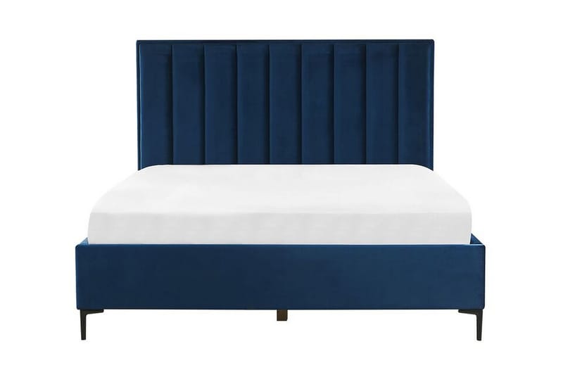 Runkosänky Barbonne 180x200 cm säilytystila, Sametti / sininen