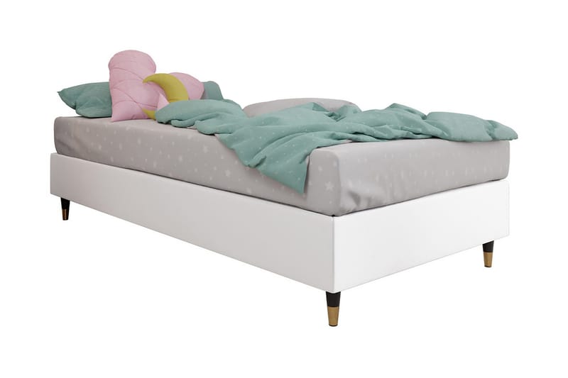 Runkosänky Forenza 80x200 cm - Keinonahka/Valk/Puu/Metalli - Huonekalut - Sänky - Runkopatjasängyt