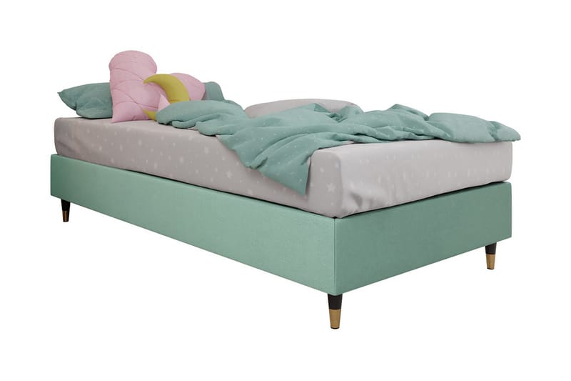 Runkosänky Forenza 80x200 cm - Sametti/V.vihreä/Puu/Metalli - Huonekalut - Sänky - Runkopatjasängyt