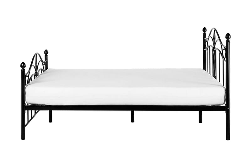 Runkosänky Malagana 140x200 cm - Musta - Huonekalut - Sänky - Sänkykehikot & sängynrungot