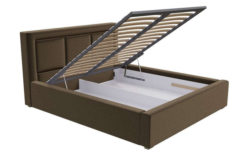 Runkosänky Modena 223x200x93 cm - Musta / Harmaa - Huonekalut - Sänky - Runkopatjasängyt