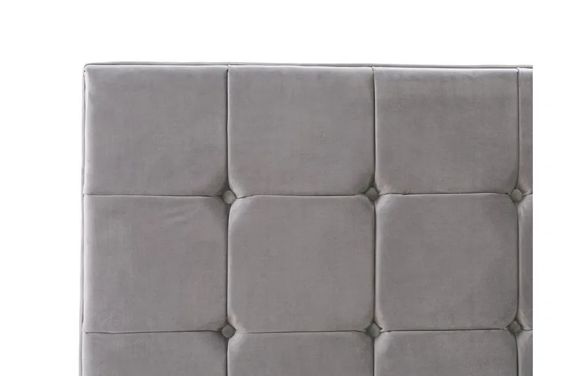 Runkosänky Murette 140x200 cm - Sametti/Harmaa - Huonekalut - Sänky - Runkopatjasängyt