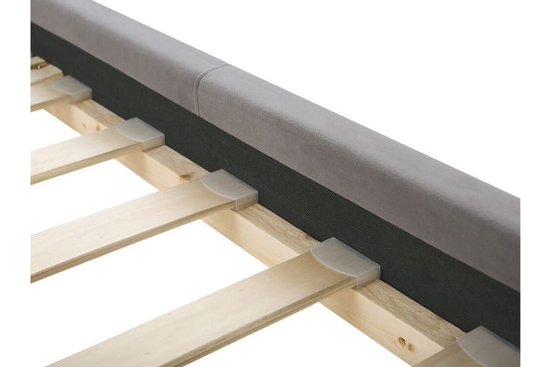 Runkosänky Murette 140x200 cm - Sametti/Harmaa - Huonekalut - Sänky - Runkopatjasängyt