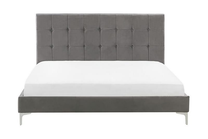 Runkosänky Murette 140x200 cm, Sametti/Harmaa
