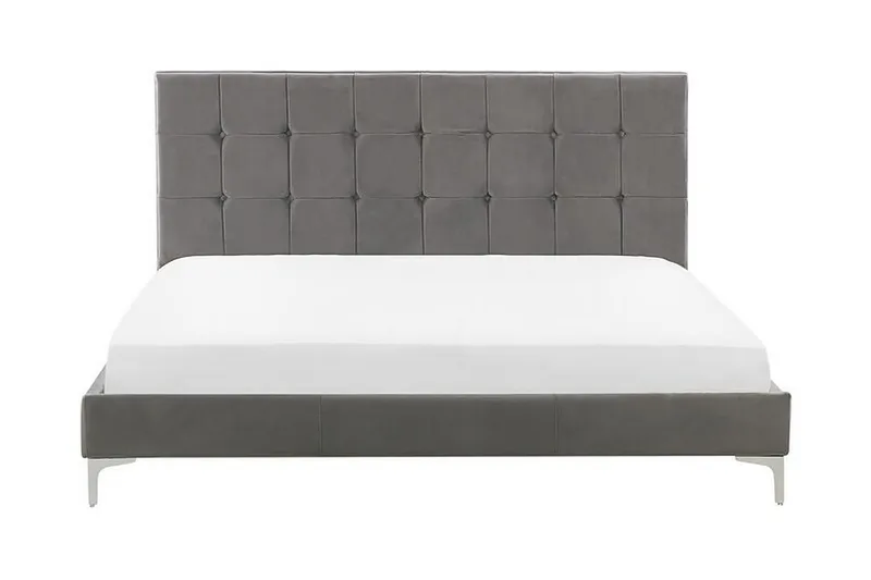 Runkosänky Murette 160x200 cm, Sametti/Harmaa