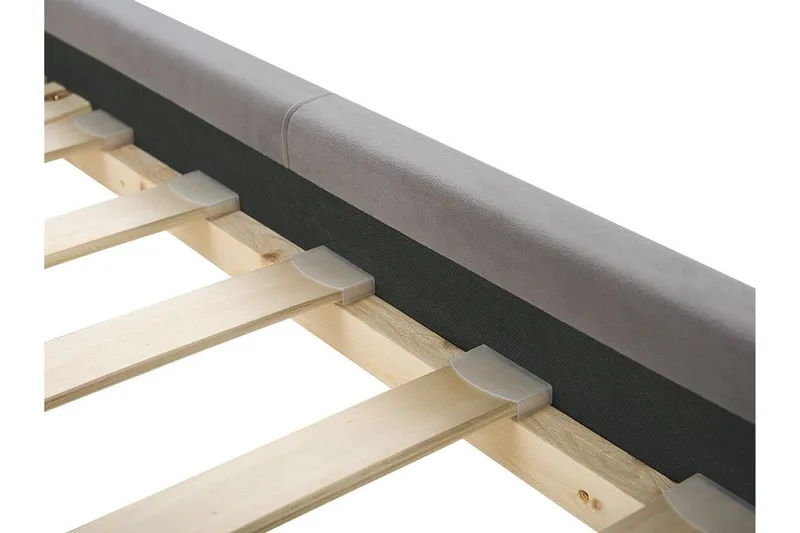 Runkosänky Murette 160x200 cm - Sametti/Harmaa - Huonekalut - Sänky - Runkopatjasängyt