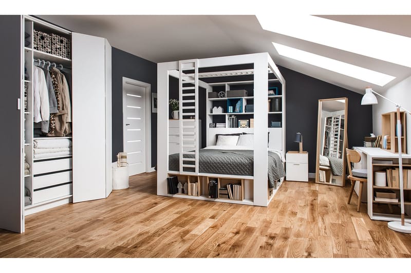 Sänky 4You 160x200 cm Valkoinen - VOX - Huonekalut - Sänky - Runkopatjasängyt