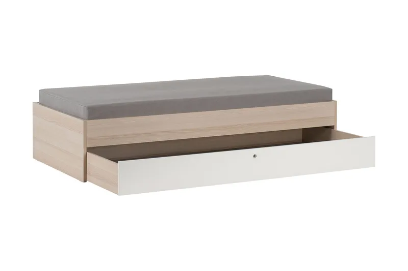 Sänky Spot 90x200 cm Puu/Luonnonväri/Valkoinen - VOX - Huonekalut - Sänky - Runkopatjasängyt