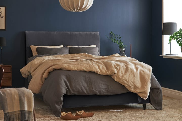 Sänkypaketti Chilla Pluss Runkosänky 120x200 cm - Tummanharmaa - Runkopatjasängyt