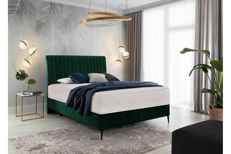 Sänkypaketti Runkosänky Kazusa 160x200 cm - Tummanharmaa - Huonekalut - Sänky - Runkopatjasängyt