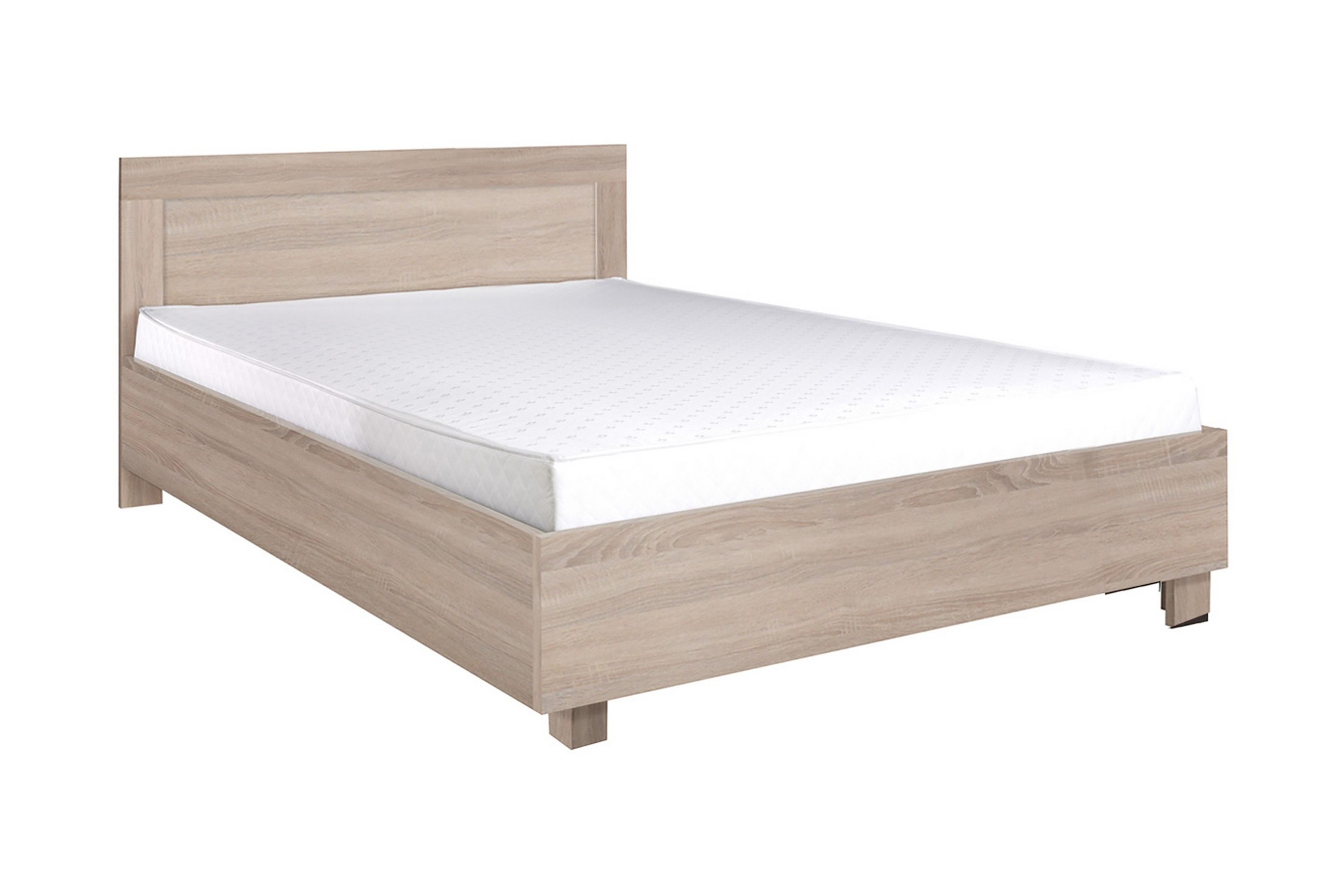 Sänky ja patja Cezar 206x146x83 cm - Beige/Valkoinen