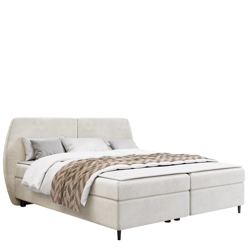 Rynricon Sänkypaketti Kontinenttisänky 160x200 cm - Valkoinen - Huonekalut - Sänky - Jenkkisängyt