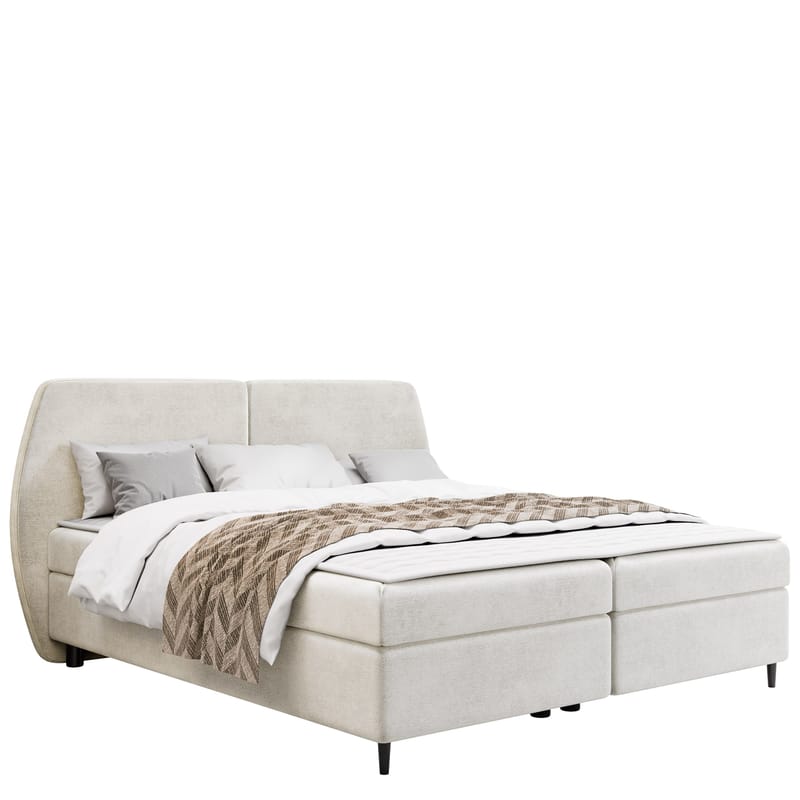 Rynricon Sänkypaketti Kontinenttisänky 160x200 cm - Valkoinen - Huonekalut - Sänky - Jenkkisängyt