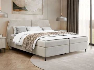 Rynricon Sänkypaketti Kontinenttisänky 180x200 cm - Beige - Huonekalut - Sänky - Jenkkisängyt
