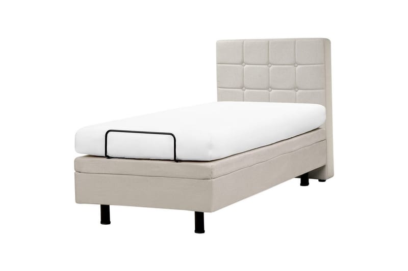 Säädettävä sänky Duke - Beige, 80x200 cm - Huonekalut - Sänky - Sänkykehikot & sängynrungot