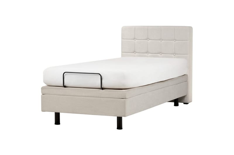 Säädettävä sänky Duke - Beige, 90x200 cm - Huonekalut - Sänky - Sänkykehikot & sängynrungot