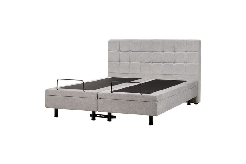 Säädettävä sänky Duke - Harmaa, Musta, Harmaa, musta, 160x200 cm - Huonekalut - Sänky - Sänkykehikot & sängynrungot