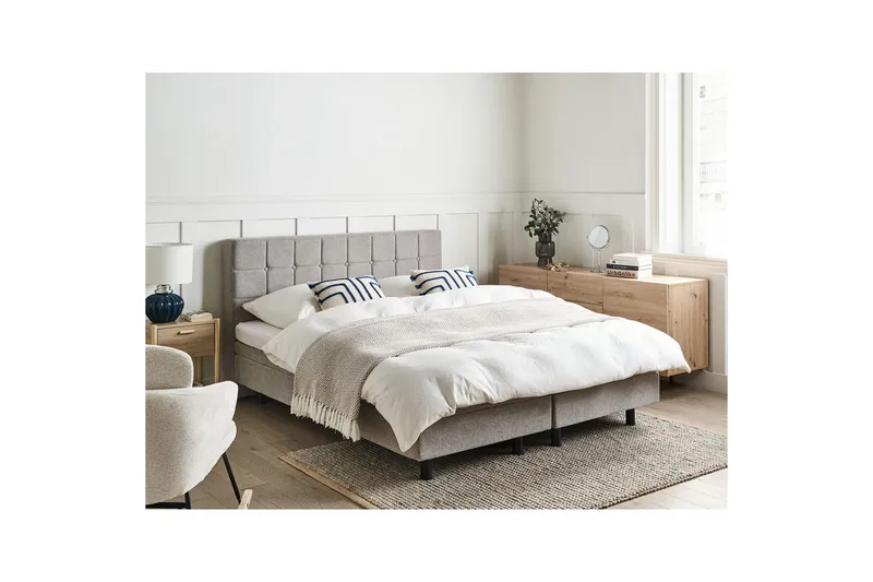 Säädettävä sänky Duke - Harmaa, Musta, Harmaa, musta, 160x200 cm - Huonekalut - Sänky - Moottorisänky