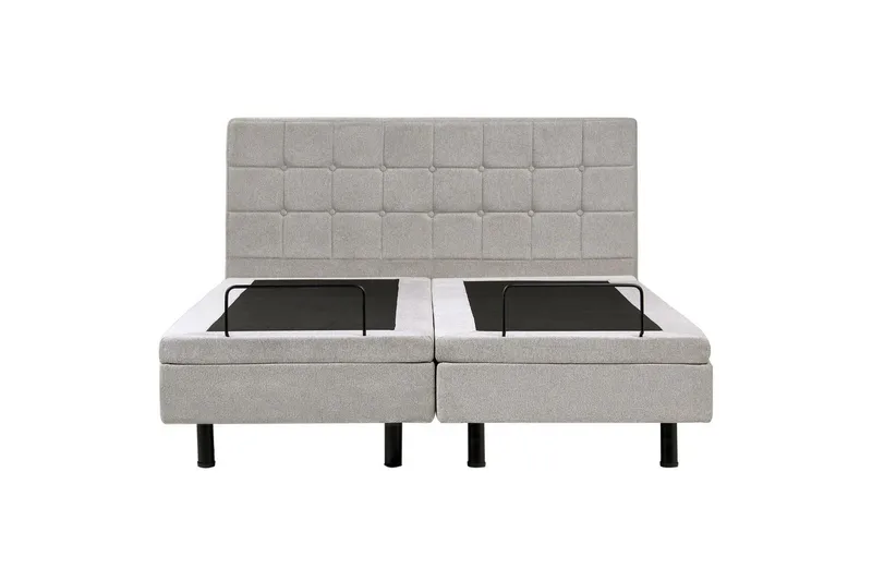 Säädettävä sänky Duke - Harmaa, Musta, Harmaa, musta, 160x200 cm - Huonekalut - Sänky - Moottorisänky