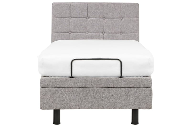 Säädettävä sänky Duke - Harmaa, Musta, Harmaa, musta, 90x200 cm - Huonekalut - Sänky - Sänkykehikot & sängynrungot