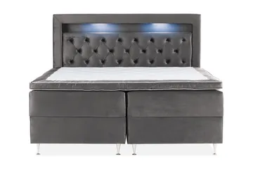 Säilytyssänky Alessia LED-valaistuksella 180x200 cm Sametti