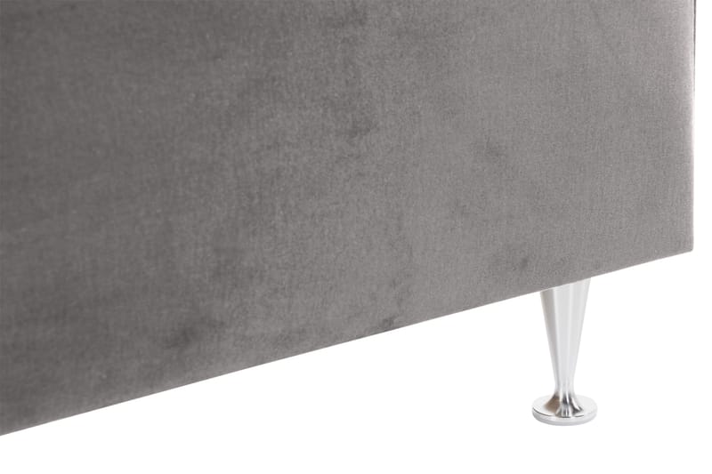 Säilytyssänky Alessia LED-valaistuksella 180x200 cm Sametti - Tummanharmaa - Huonekalut - Sänky - Sänkypaketti