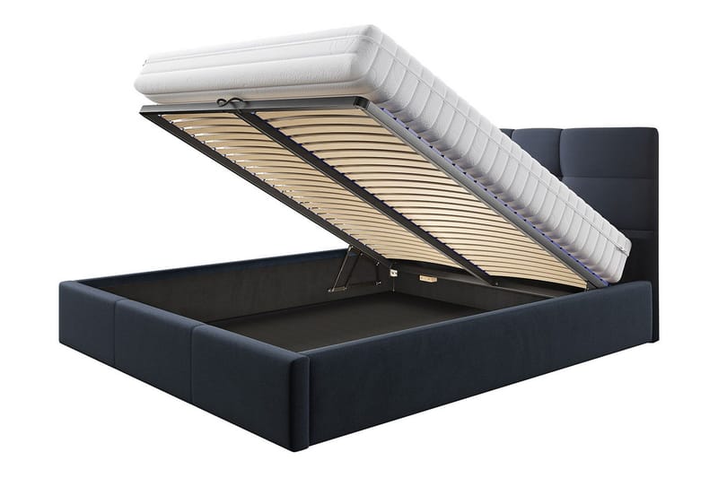 Säilytyssänky Arellano 180x200 cm - Tummanharmaa - Huonekalut - Sänky - Runkopatjasängyt