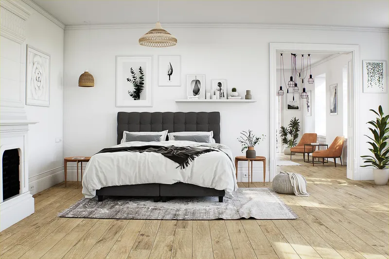 Säilytyssänky Boxford 120x200 - Tummanharmaa - Huonekalut - Sänky - Parisänky