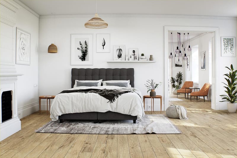 Säilytyssänky Boxford 160x200 - Tummanharmaa - Huonekalut - Sänky - Sängyt säilytystilalla