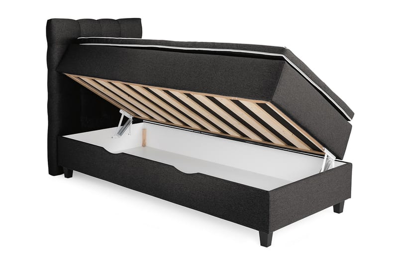 Säilytyssänky Boxford 90x200 - Tummanharmaa - Huonekalut - Sänky - Sänkypaketti