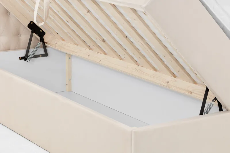 Säilytyssänky Boxy 180x200 cm Beige - Huonekalut - Sänky - Runkopatjasängyt