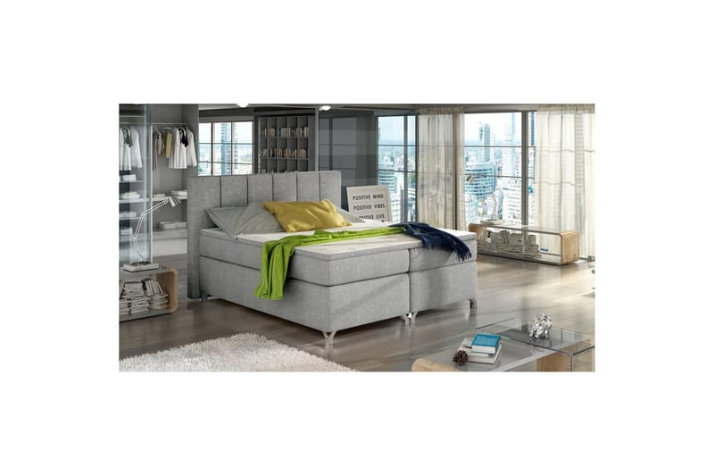 Säilytyssänky Eltap Basilio - Sawana 21, Harmaa, 180x200 cm - Huonekalut - Sänky - Sängyt säilytystilalla