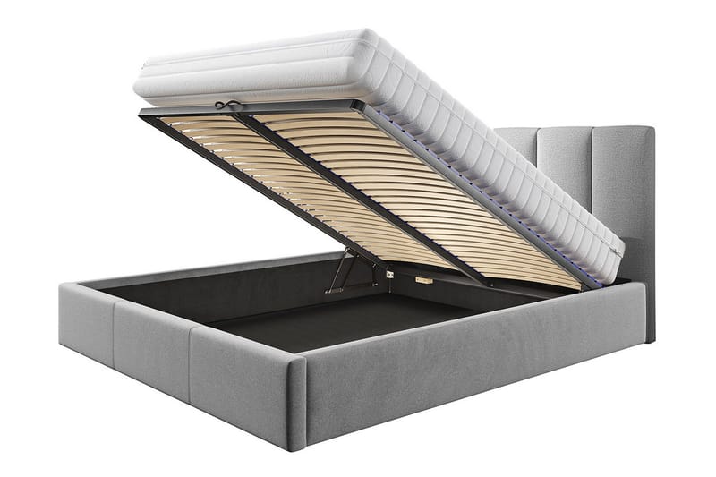 Säilytyssänky Ifone 140x200 cm - Harmaa - Huonekalut - Sänky - Sänkykehikot & sängynrungot