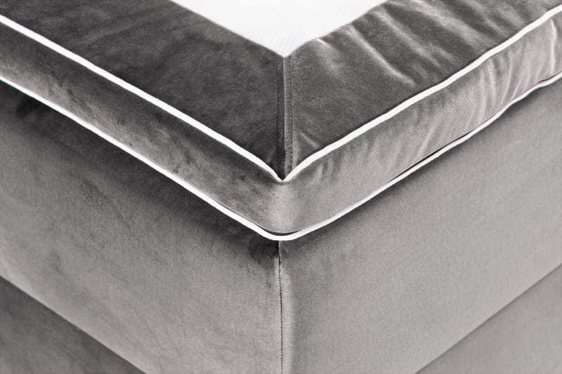 Säilytyssänky Monopoli LED-valaistuksella 160x200 cm Sametti - Tummanharmaa - Huonekalut - Sänky - Sänkypaketti