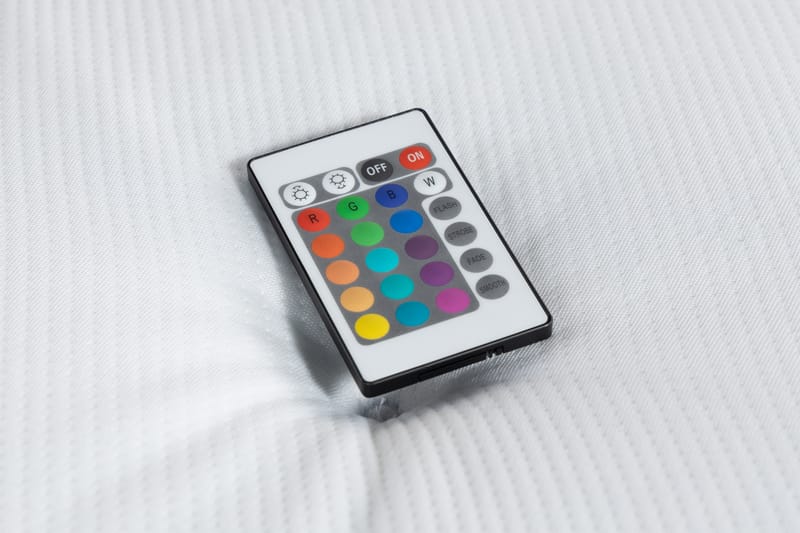 Säilytyssänky Monopoli LED-valaistuksella 160x200 cm Sametti - Vaaleanharmaa - Huonekalut - Sänky - Sänkypaketti